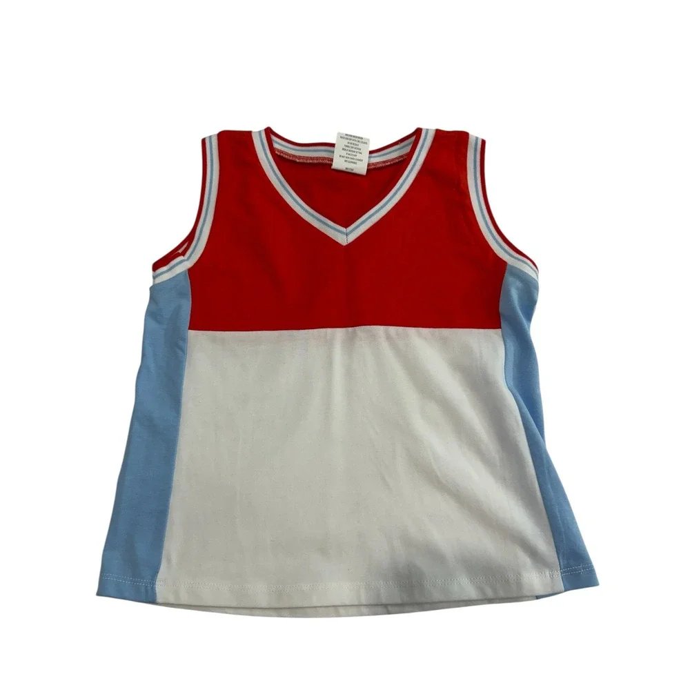 Street Tennis Club‎ Skort Set Kids XL/12 Red White Blue Sporty Tenniscore 2pc